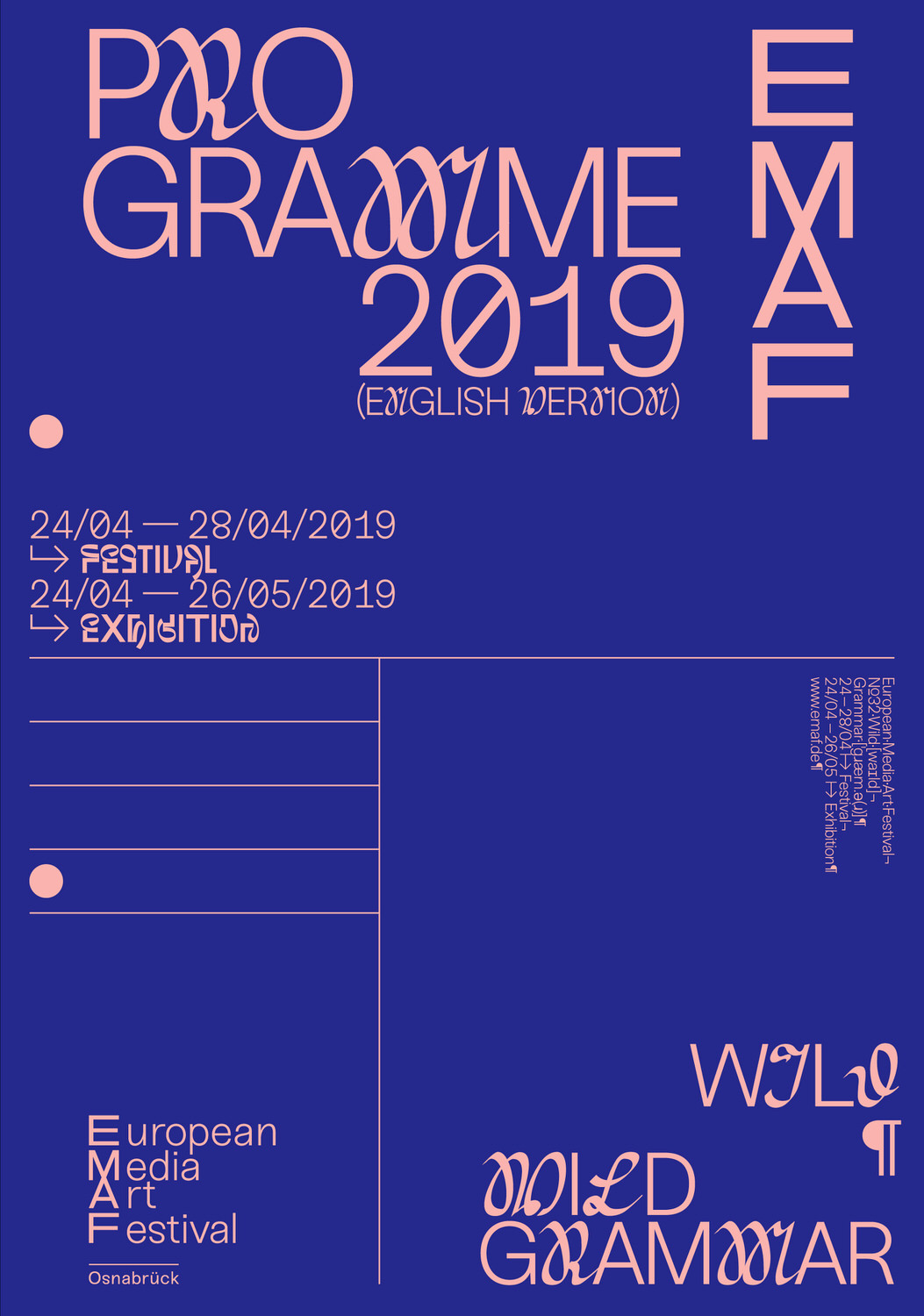 European Media Arts Festival: Wild Grammar